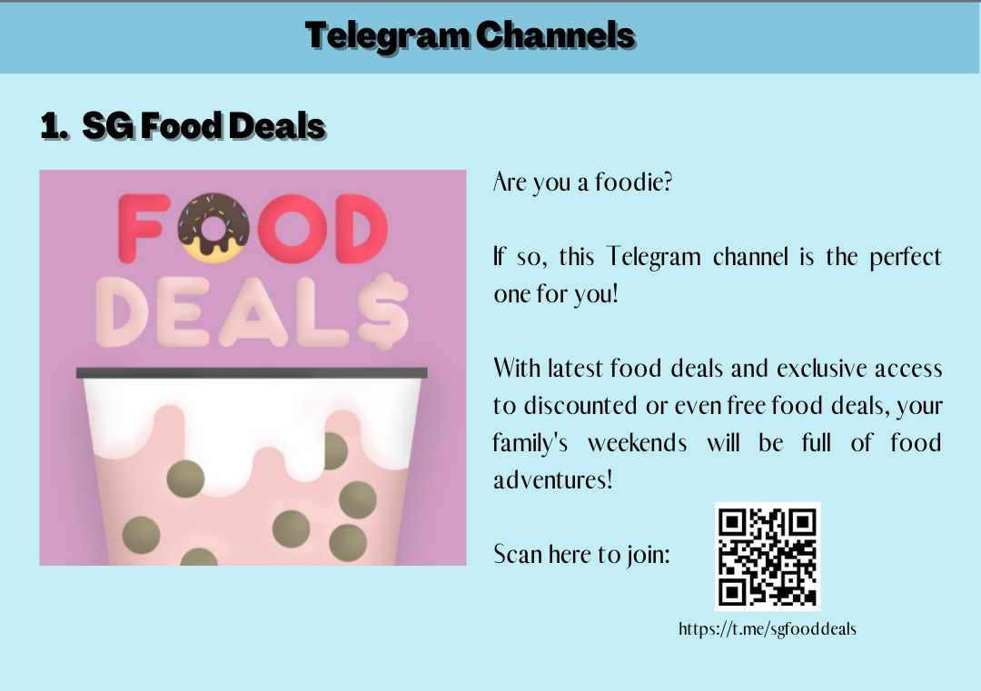 SG Food Deals Telegram Channel